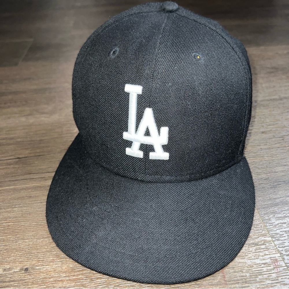New Era Black 59FIFTY Fitted LA Dodgers hat